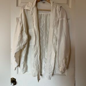 Women's Vintange White Button Up